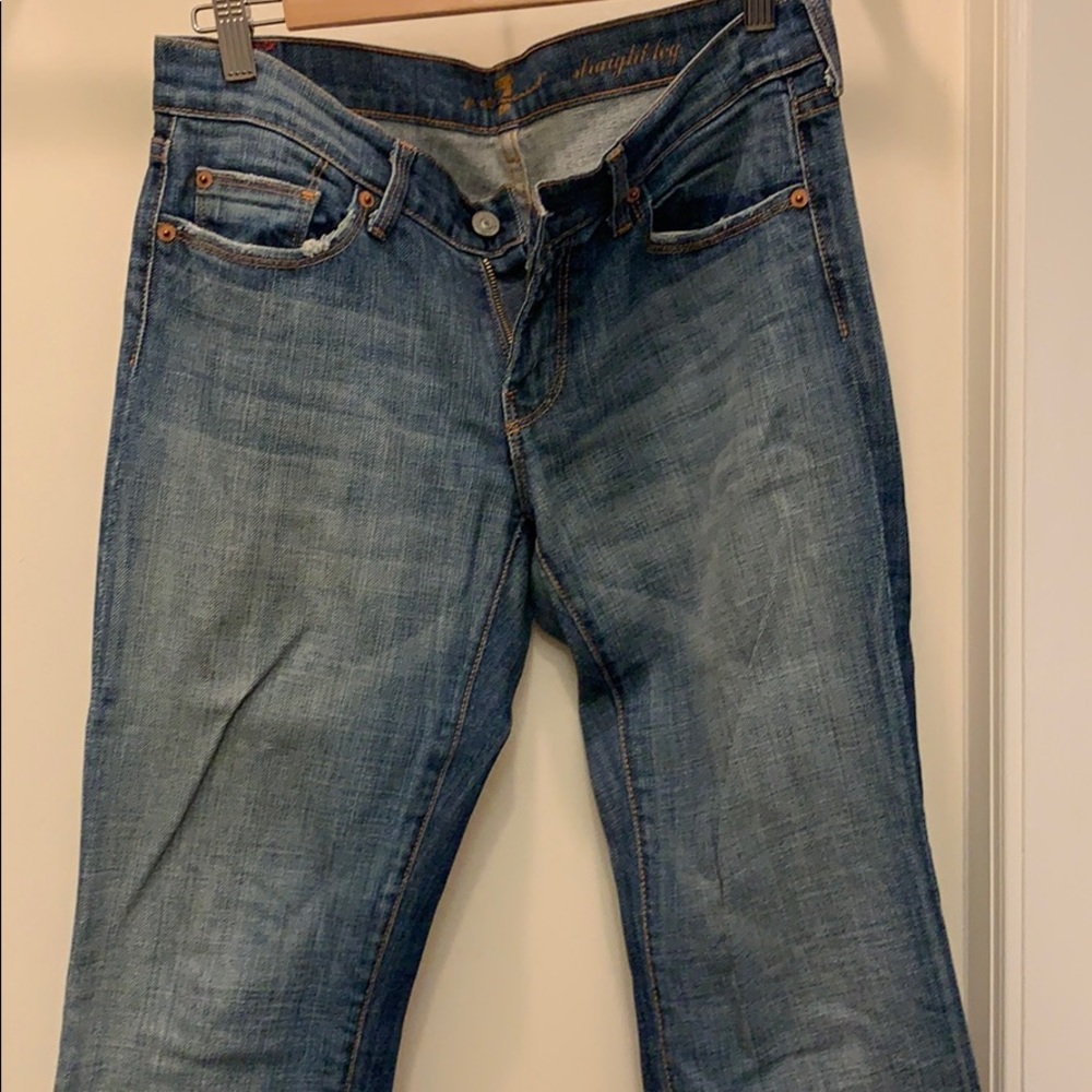 7 for all Mankind straight leg jeans